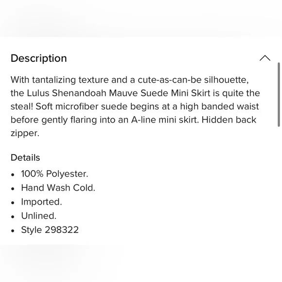 Shenandoah Mauve Suede Mini Skirt - Picture 8 of 9